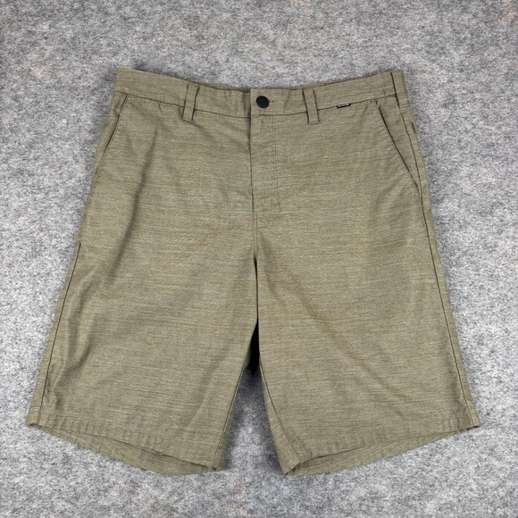 Hurley Other - Hurley Chino Shorts 10" Cotton Polyester Stretch Pockets Brown Mens 34